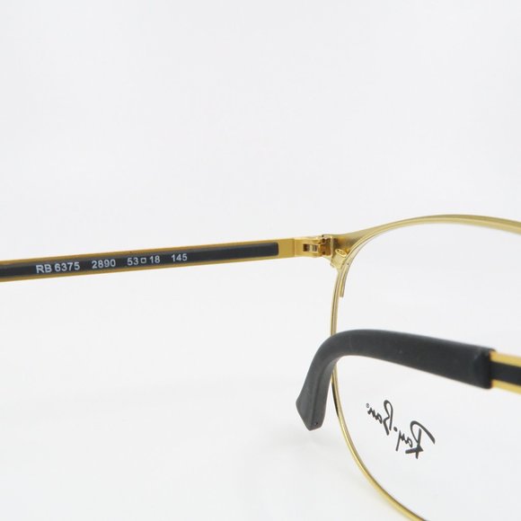 Ray-Ban RB 6375 2890 Unisex Round Shiny Black - Picture 3 of 6